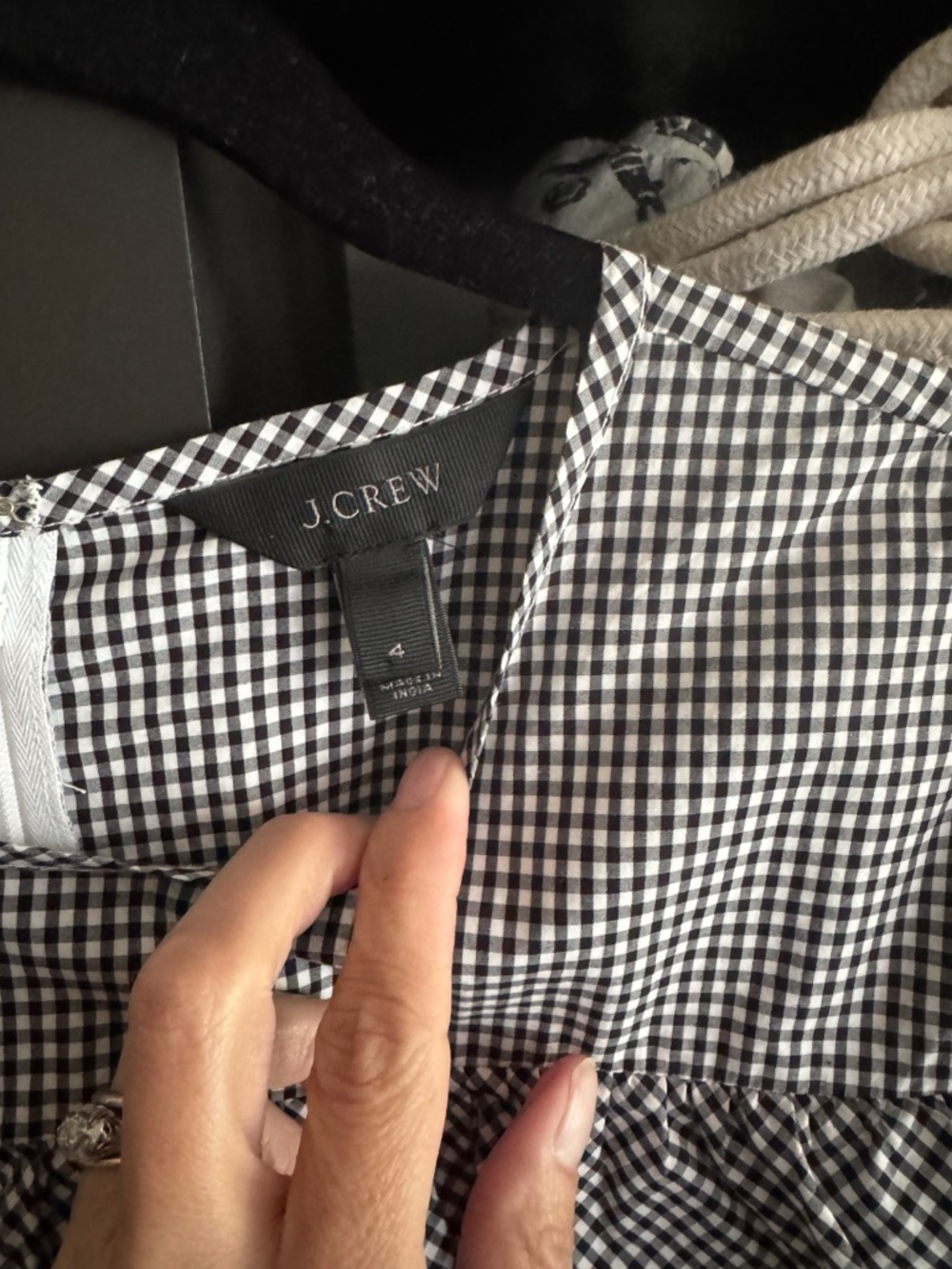 Gingham Ruffle Dress - Picture 4 of 9